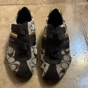 Coach Black and Brown Signature Sneakers